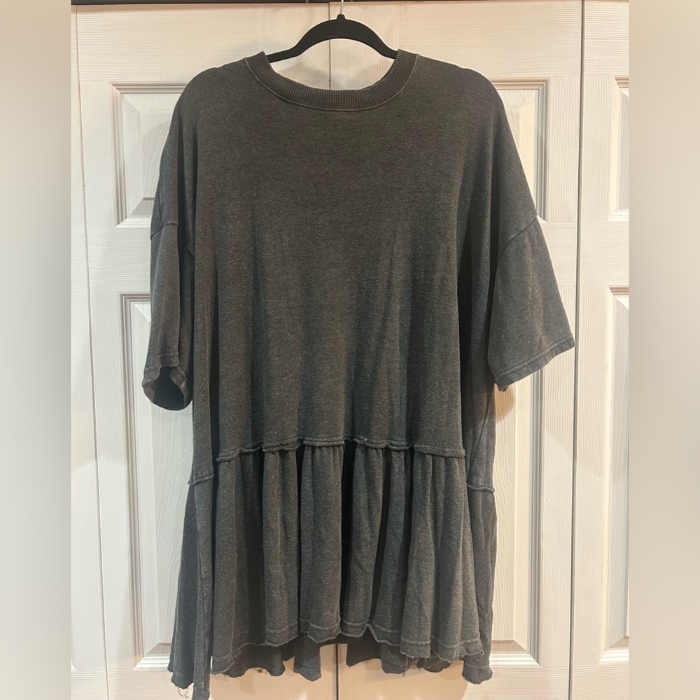 American Eagle Outfitters Ahh-mazingly soft tshirt dress in dark grey